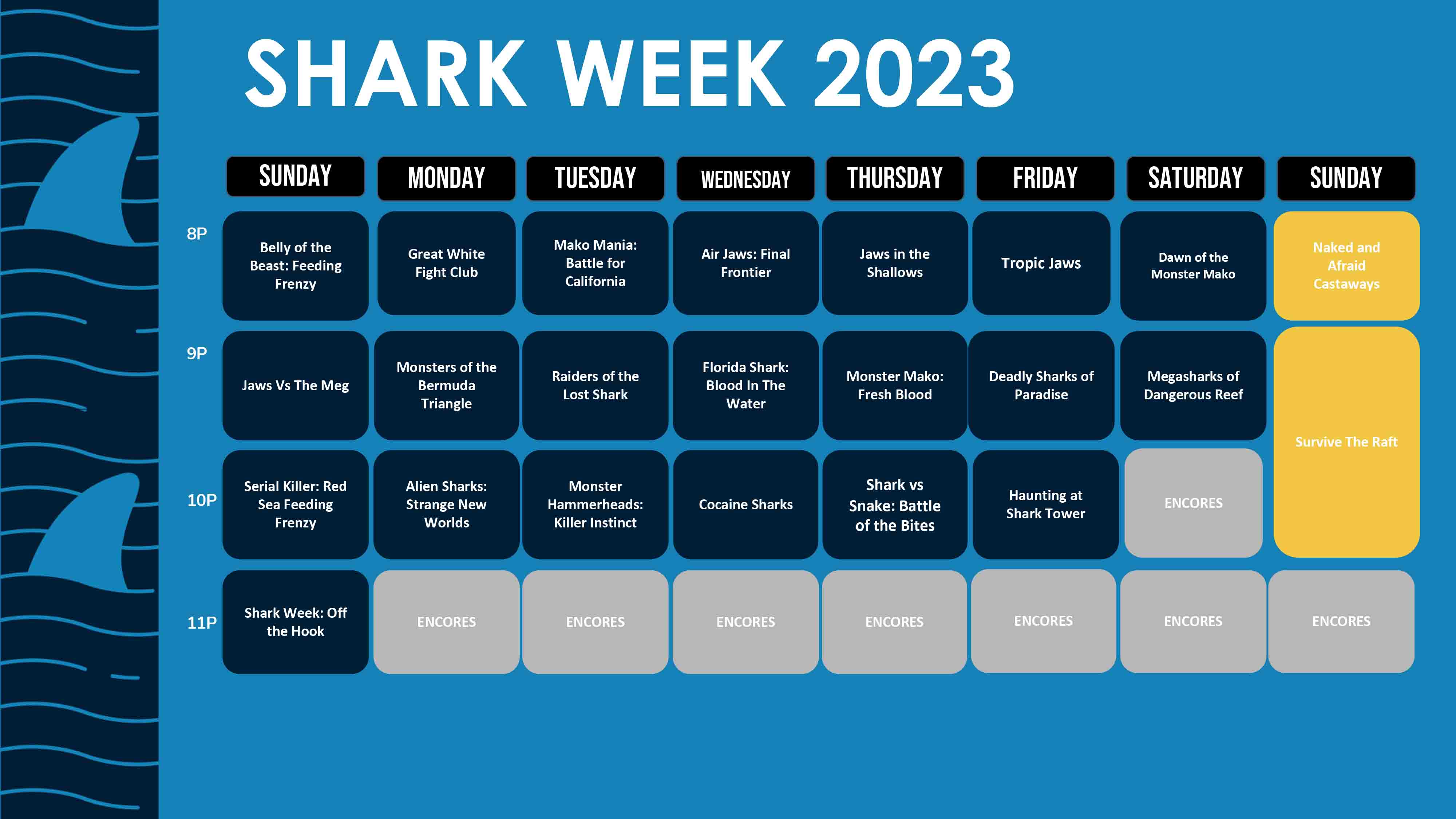 Shark Week 2023 Watch on Sling TV, Schedule, and Episode Info